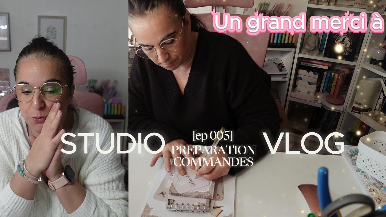 studio vlog 5 : EMBALLAGE des COMMANDES #smallbusiness #stationery