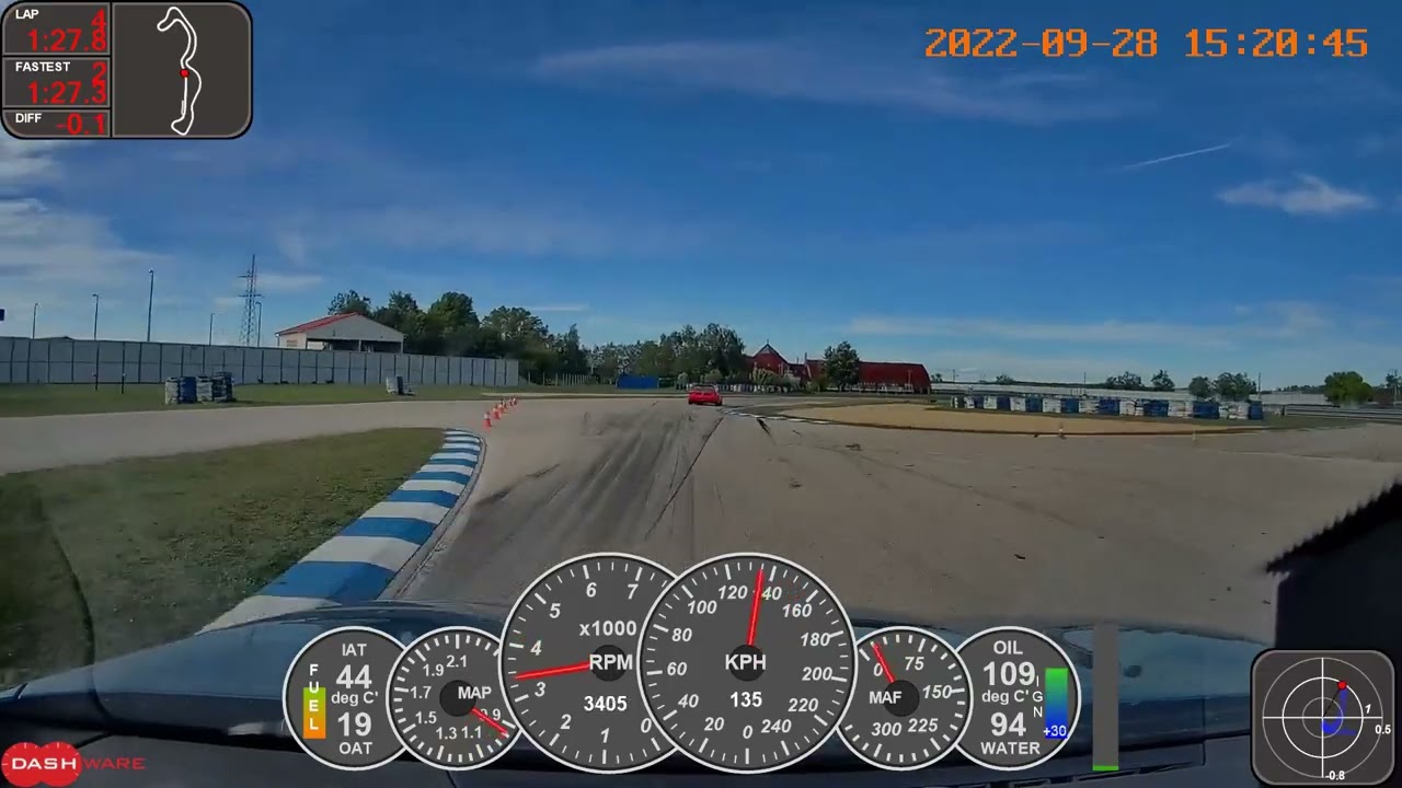 BMW M2 @ Euroring 2022-09-28, Honda Civic Chase