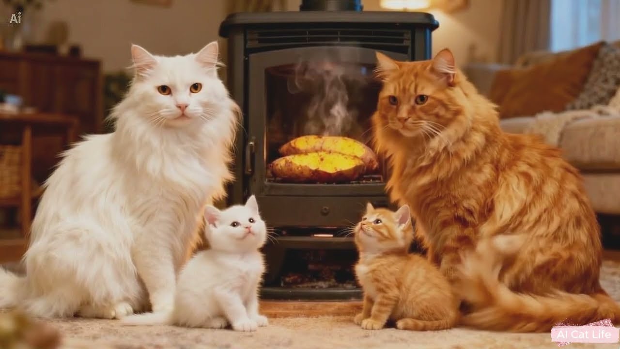 Before Winter Comes, This Family Prepares in Their Own Way/AI Cat Life