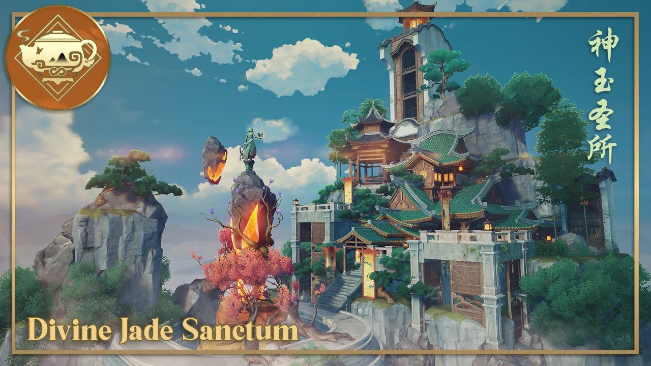 Liyue Main House 🐉⚜️ Divine Jade Sanctum | Serenitea Pot | Genshin Impact | 原神