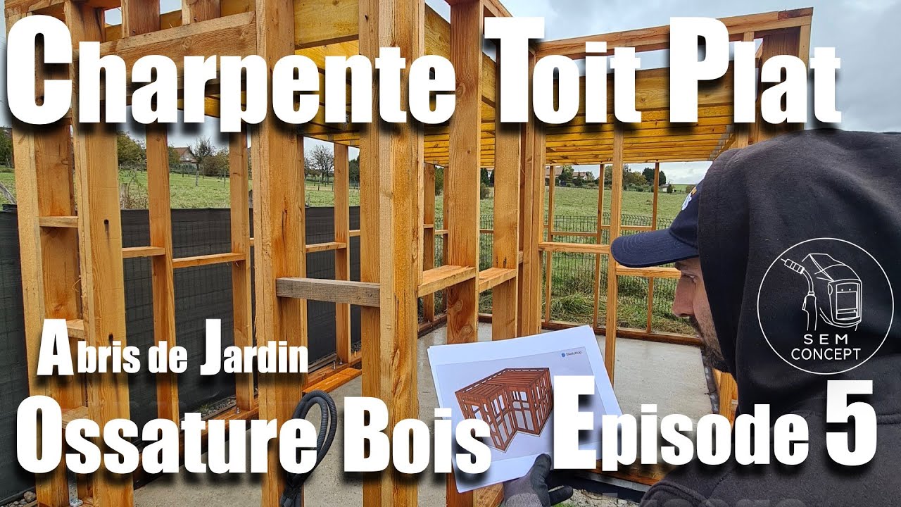 Charpente toit plat dimensionné pour recevoir une végetalisation