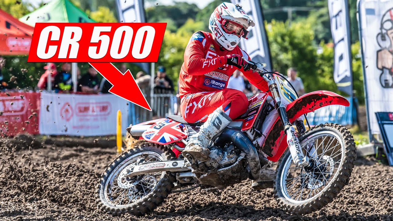 WIDE OPEN racing on Honda CR500 Two Stroke!