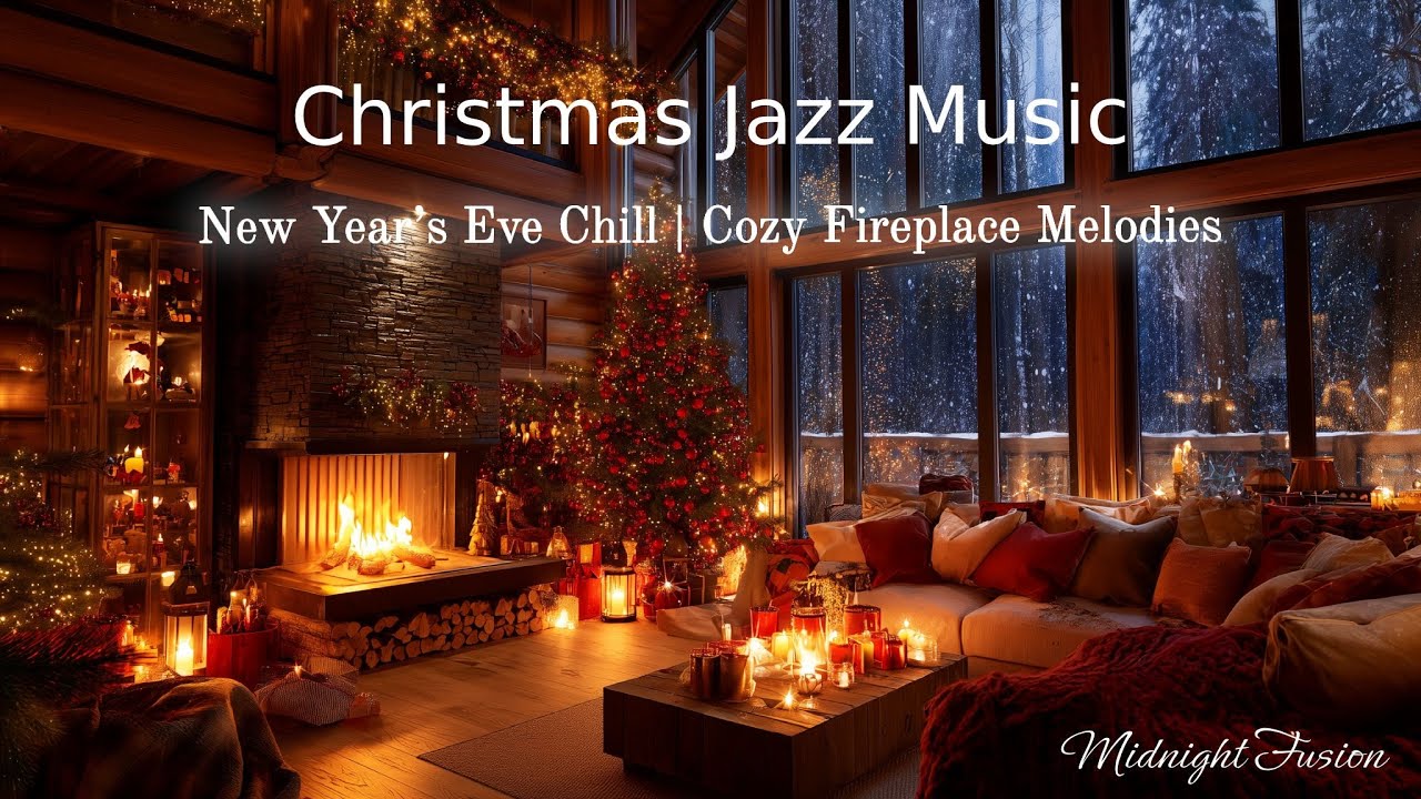 Christmas Jazz Music | New Year’s Eve Chill | Cozy Fireplace Melodies