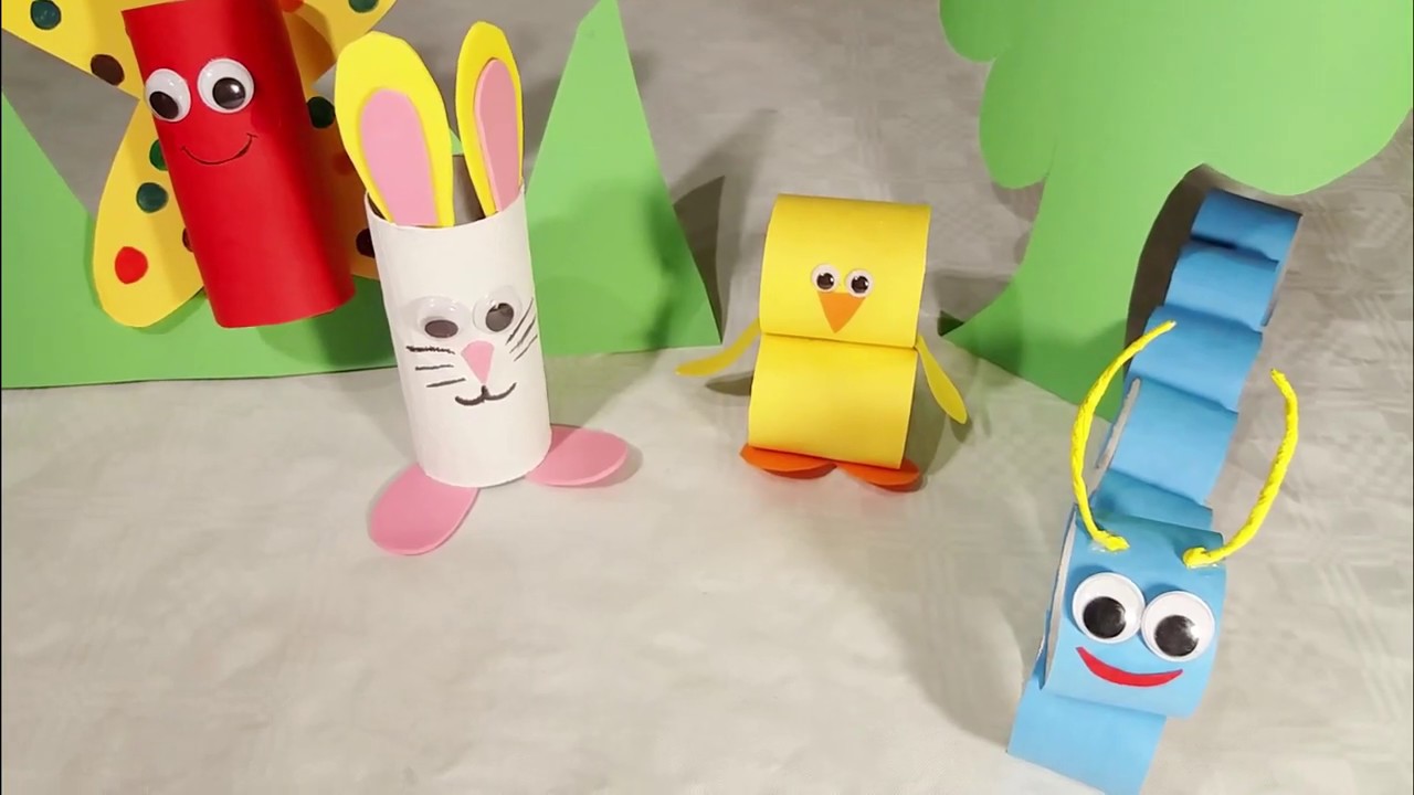 4 DIY com material reciclável para o dia das crianças/ Basteln mit Kinder