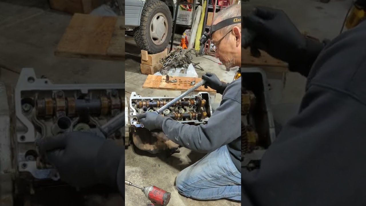 Ep13: Previa engine remove and replace / set up timing marks and camshafts reinstall
