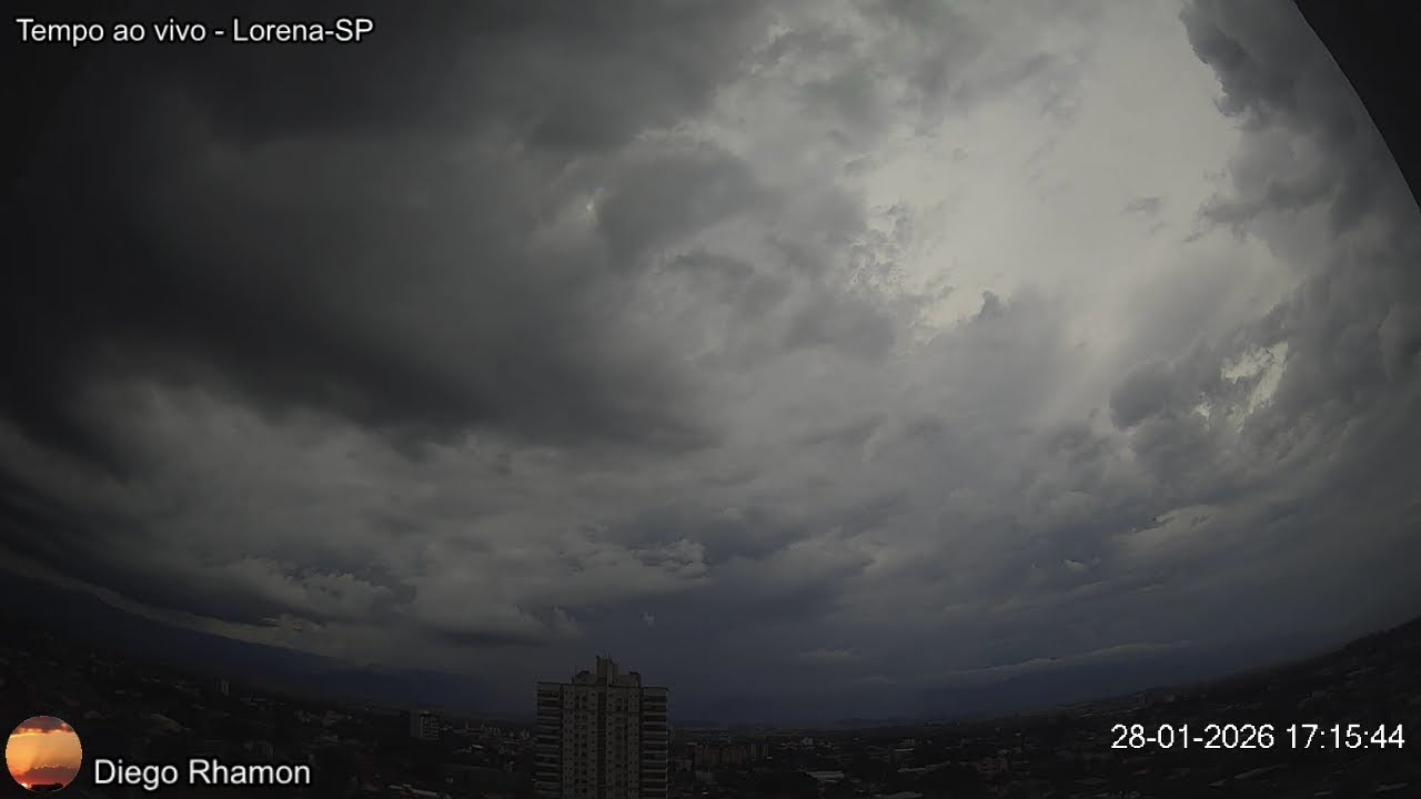 Ao vivo - Tempo instável e Serra da Mantiqueira - Lorena-SP - 28/01/2026
