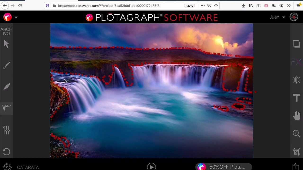 Cinemagraph con plotagraph