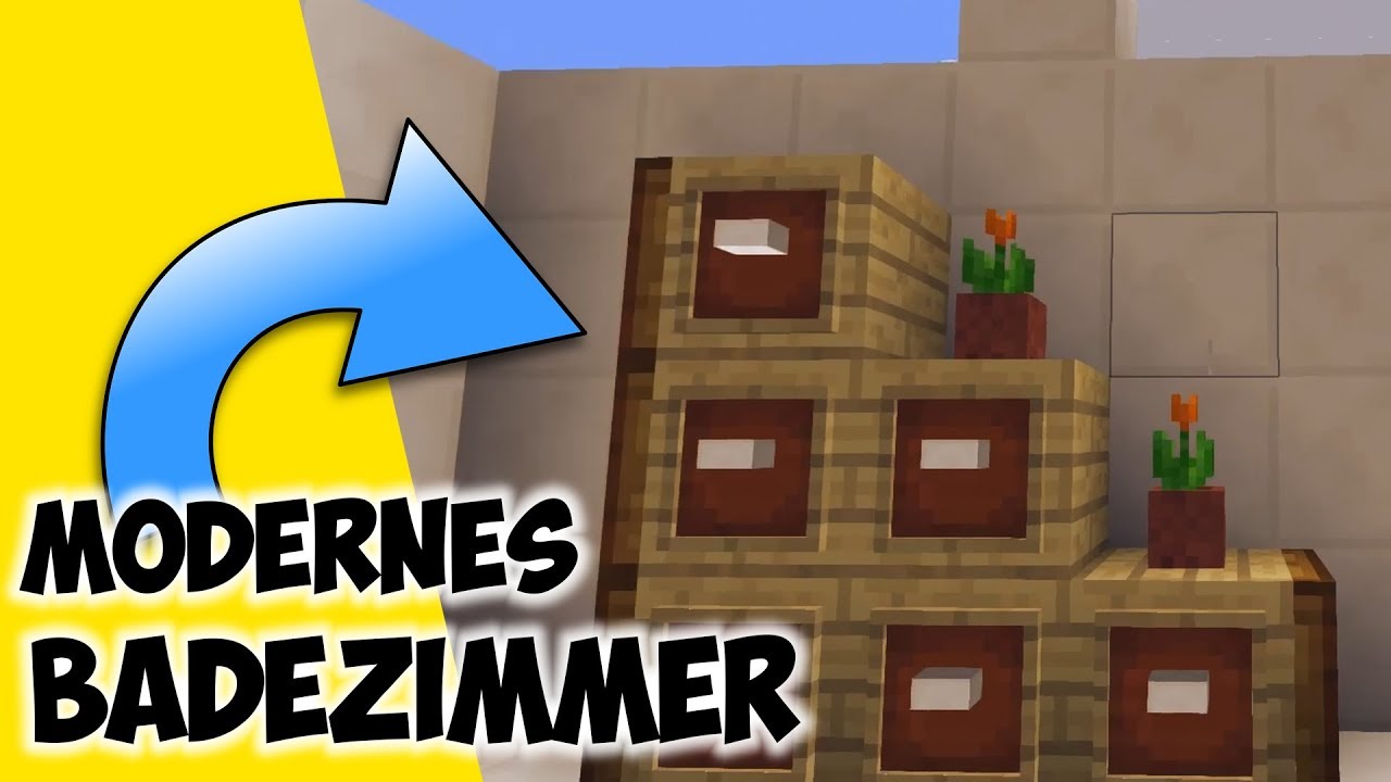 Wie baut man ein modernes Badezimmer in Minecraft