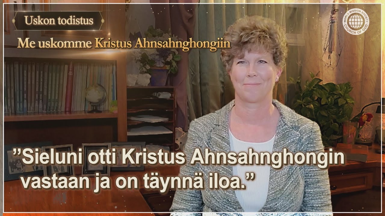 Sieluni otti Kristus Ahnsahnghongin vastaan ja on täynnä iloa.