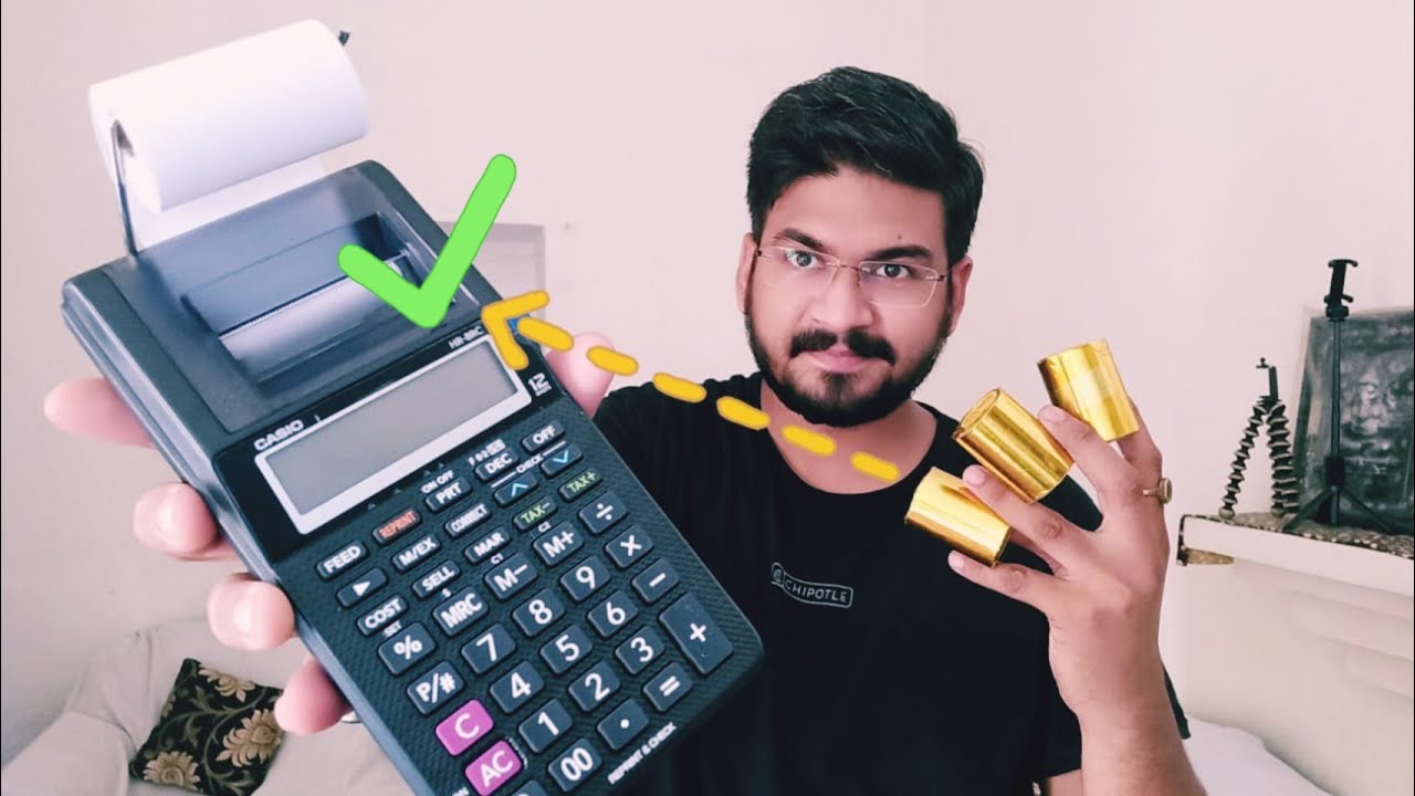 Калькулятор для печати Casio Hr 8rc @harshitguptavlogs