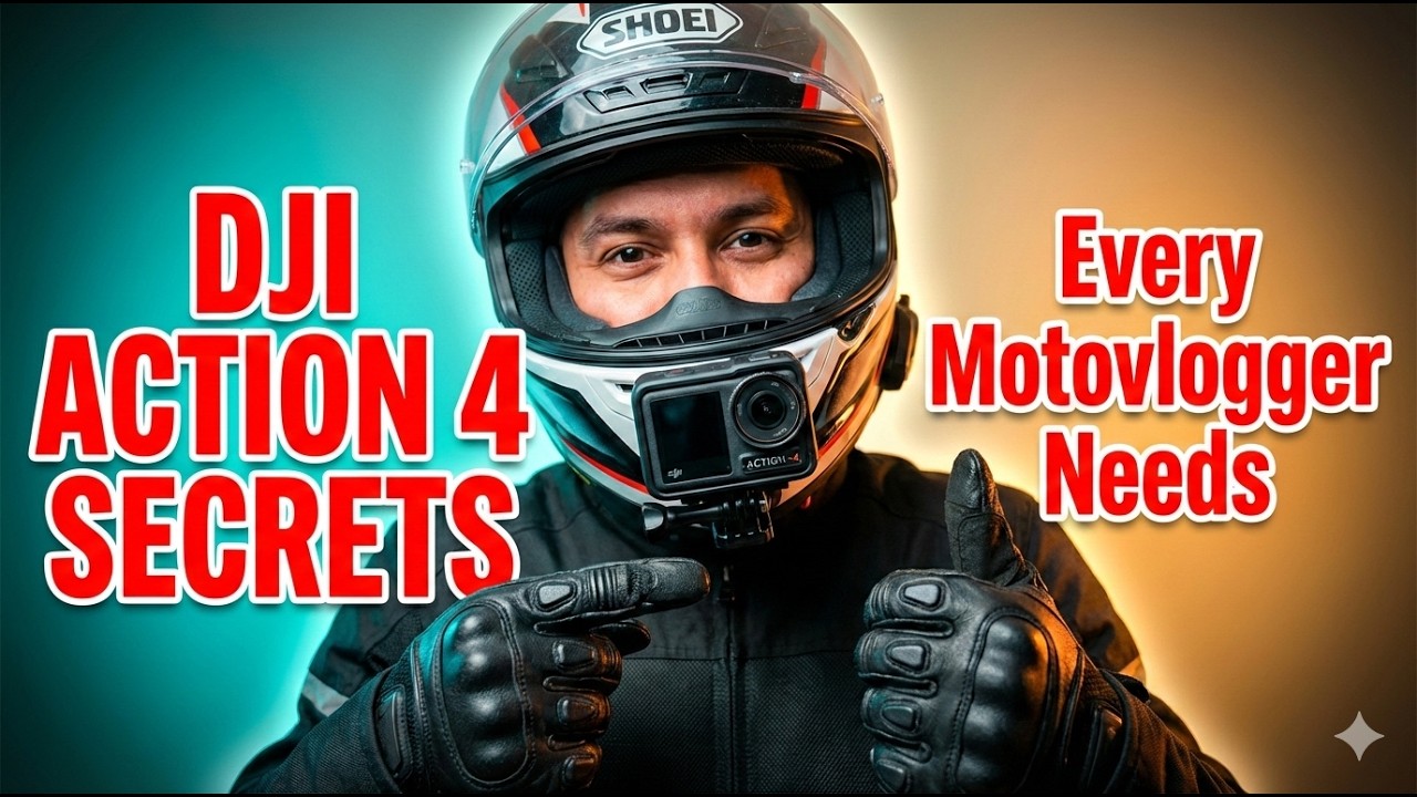 DJI Action 4 Secrets Every Motovlogger Needs#djiaction4 #motovlogsetup