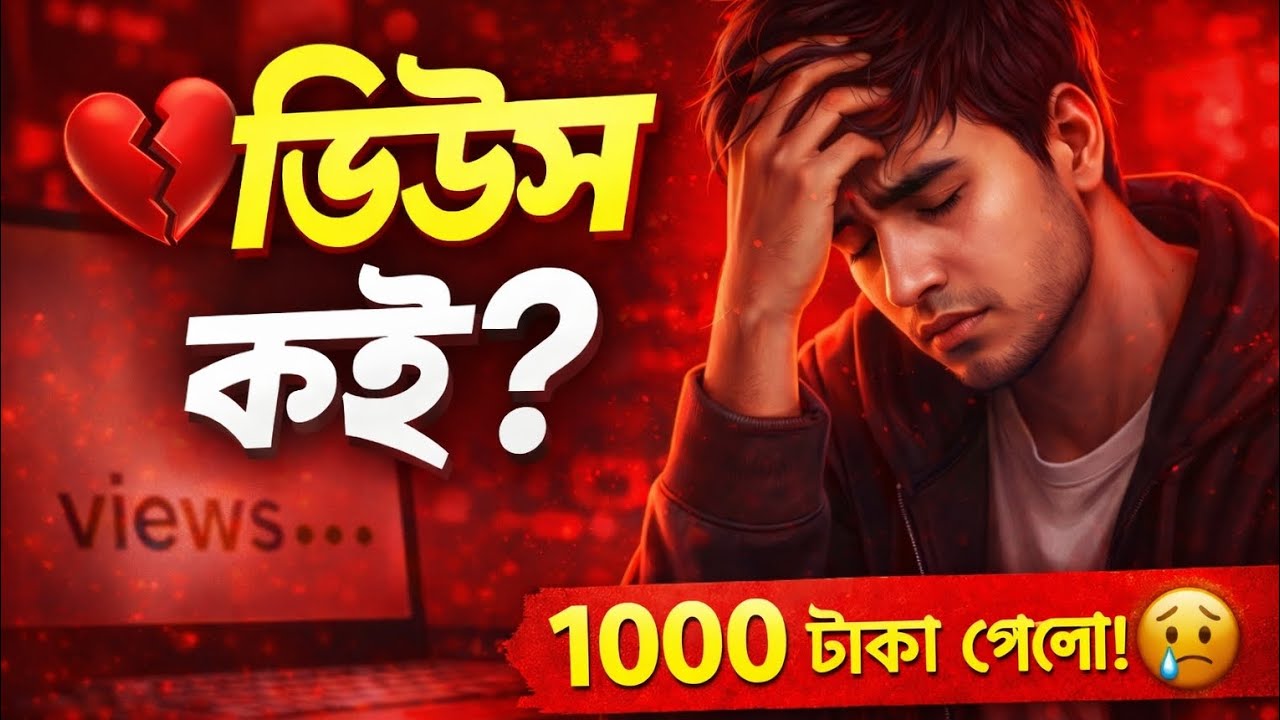 ভিউস কই? 💔 | Struggling Creator Sad Rap 2026 | Bangla Emotional Song | Safrin Music