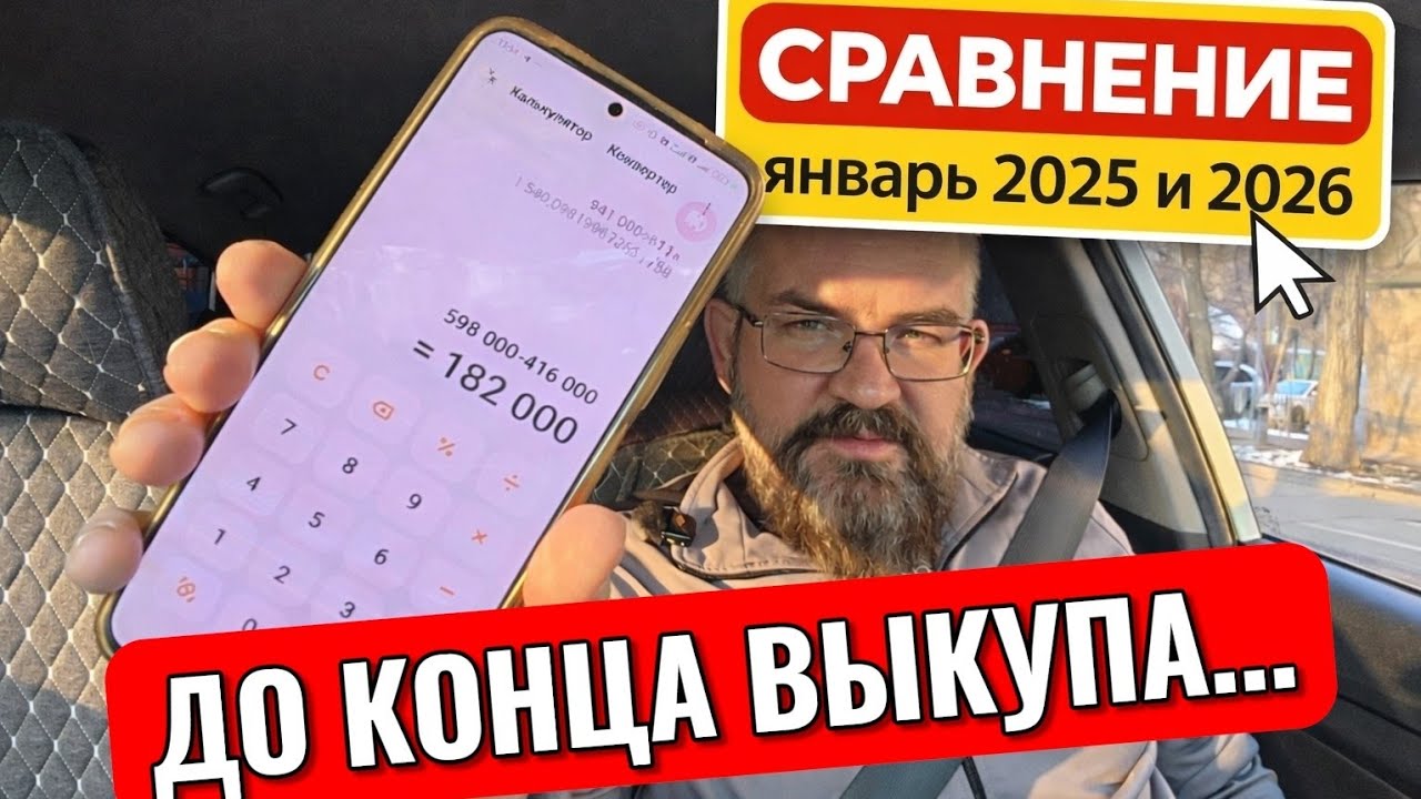 ЯНДЕКС такси: ЯНВАРЬ 2025 против 2026. Решение, которое я откладывал