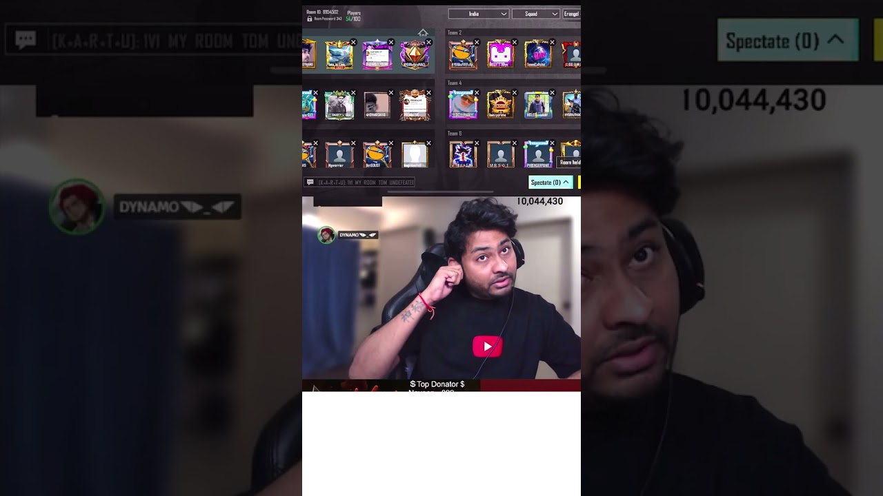 PLAYING DYNAMO GAMING CUSTOM ROOM & THEN THIS HAPPENED 😱 