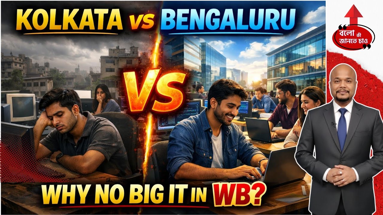 KOLKATA VS BENGALURU IT WAR | WHY BIG TECH COMPANIES AVOID WEST BENGAL
