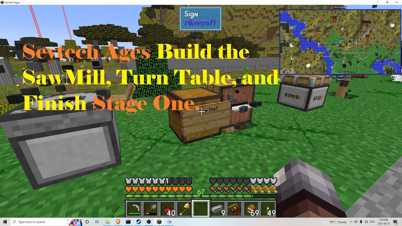 Sevtech Ages — лесопилка, поворотный стол, водяное колесо и все, что под ним.