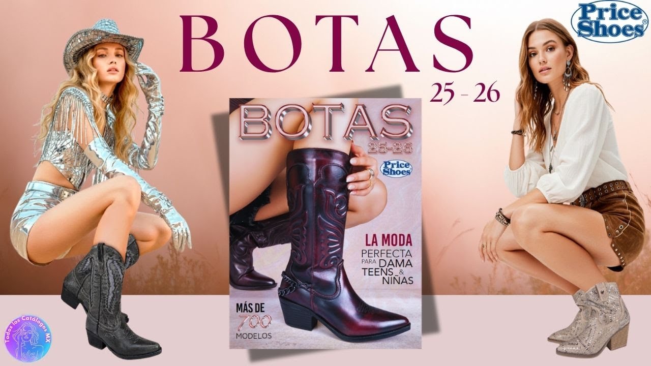👢Catálogo PRICE SHOES Botas 25 - 26🥾