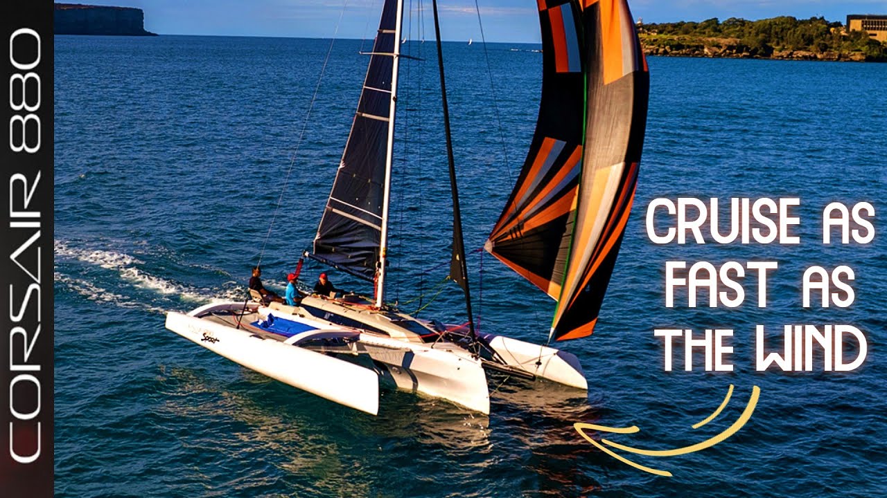 ОБЗОР: Парусный спорт на тримаране Corsair 880 Sport