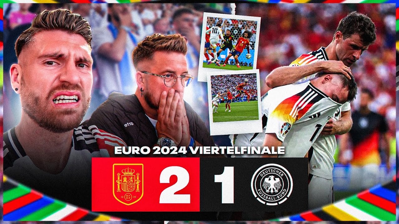 Ist das Bitter 😰 Deutschland VS Spanien 🇩🇪🇪🇸EM Viertelfinale Stadion Vlog ⚽️
