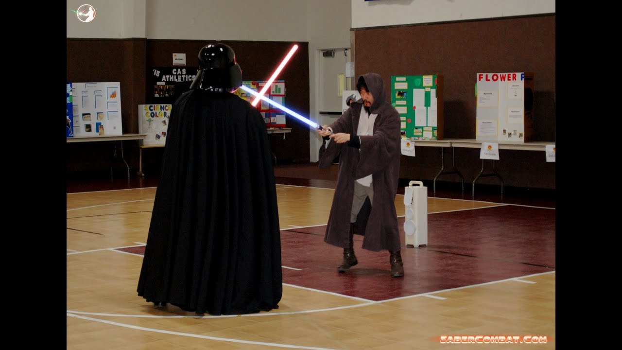 Vader v Obi Wan - ANH saber fight (SVCA Demo by SaberCombat.Com)