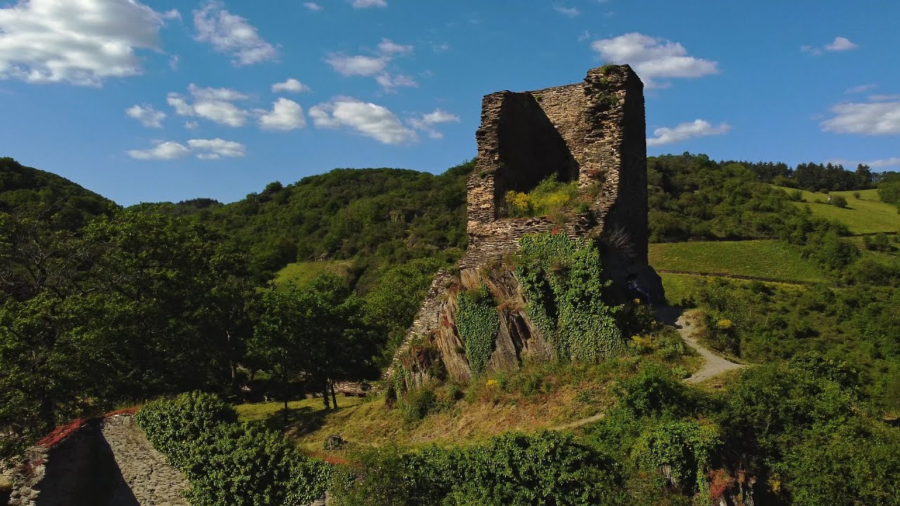 DJI Mavic Mini 2 | Flight over a Romantic Castle Ruin | Relaxing Nature | Germany | 4K Cinematic