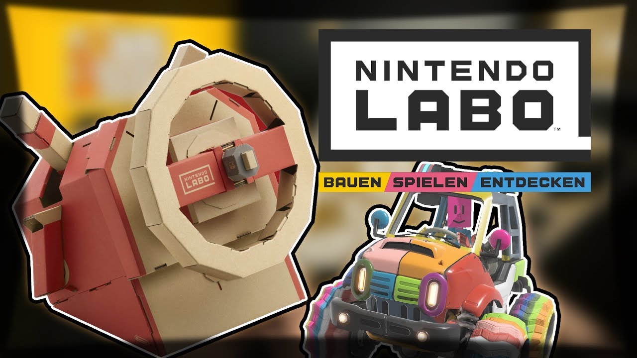 Ich baue das Lenkrad aus LABO und spiele damit! • Nintendo Labo