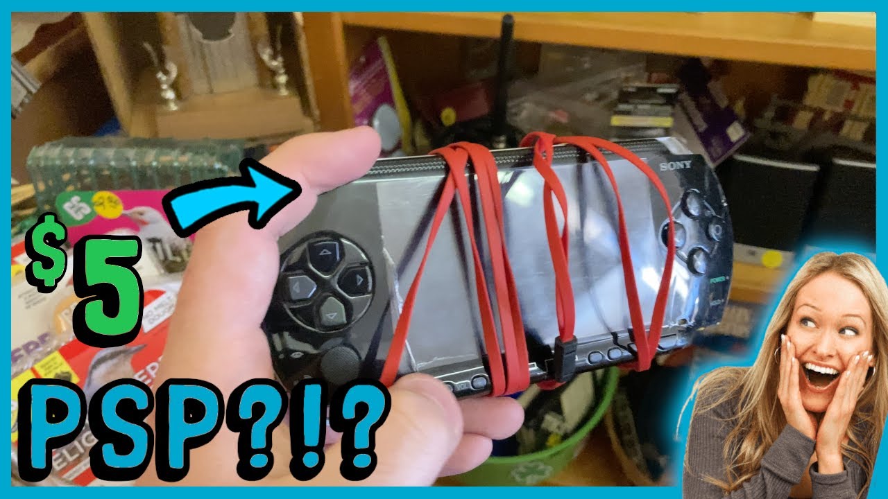 WILD $5 PSP Handheld Score?!? || PSP Video Game Thrift Hunting