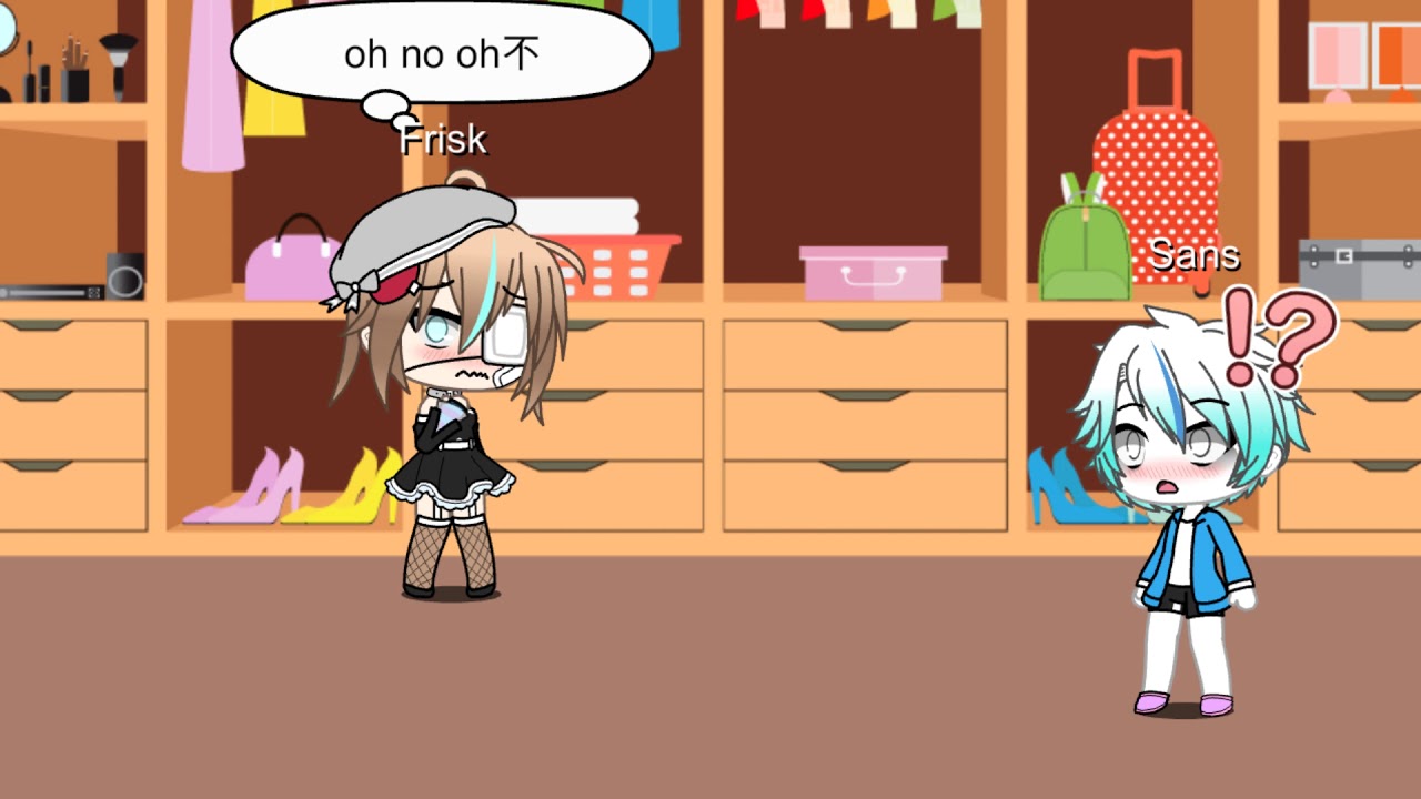 Frisk kiss Sans＝Frans Gacha life 中文.