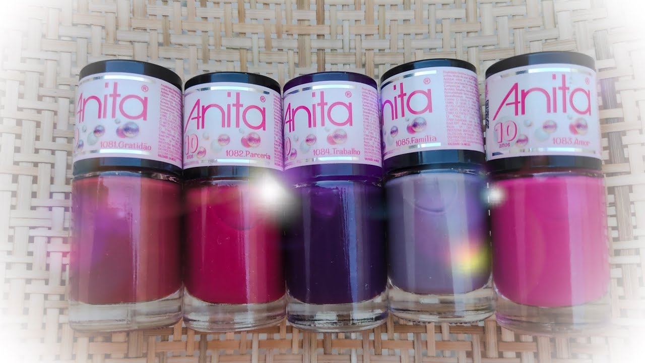 Coleção de 10 anos, Anita Esmaltes llDezDedinhosDeProsall #anitaesmaltes #10anos #swatchdeesmaltes