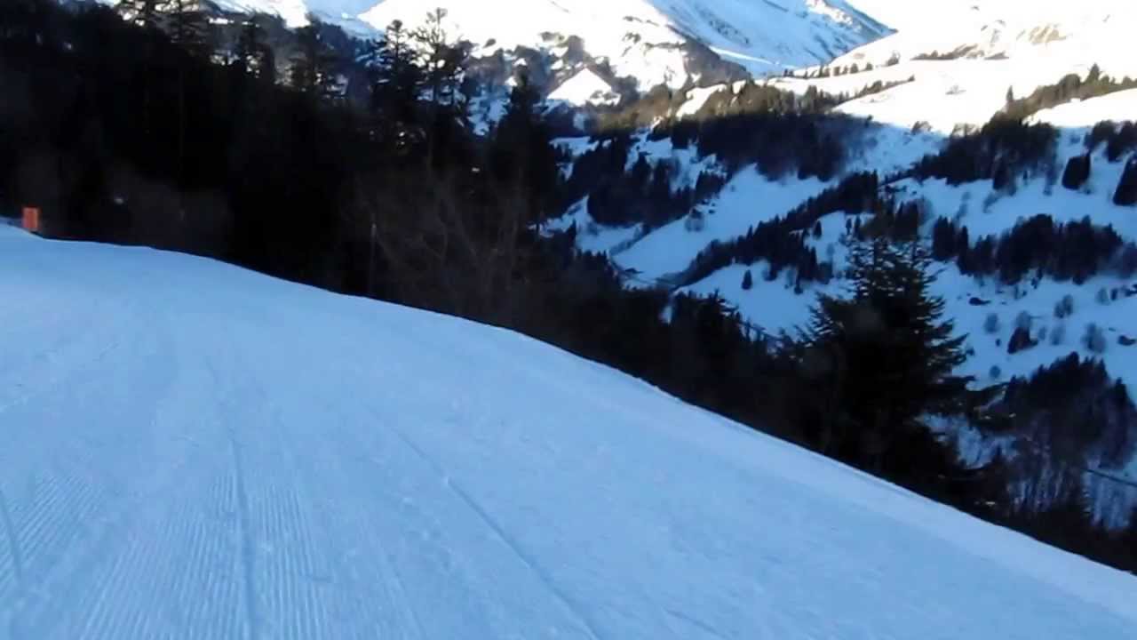 Descente du Torraz/Rare - La Giettaz  / Domaine skiable des portes du Mont-Blanc