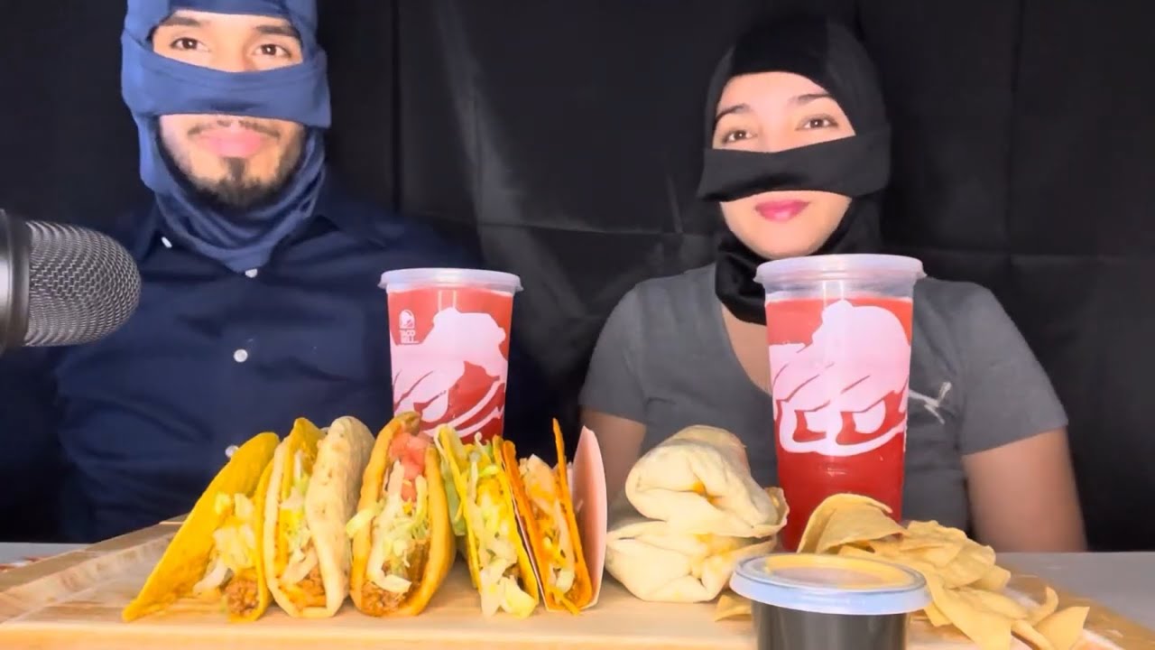 #ASMR MUCKBANG TACO BELL WITH MY WIFE #ASMREATING
