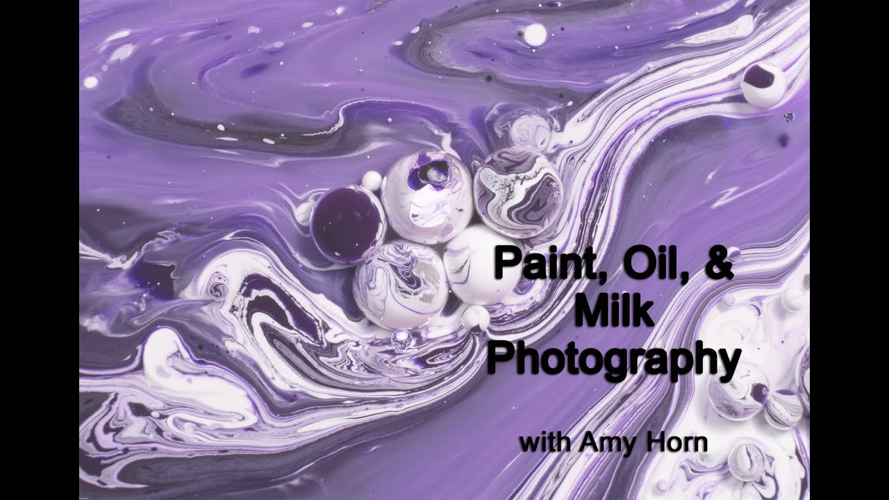 Macro Photography with Paint, Oil and Milk