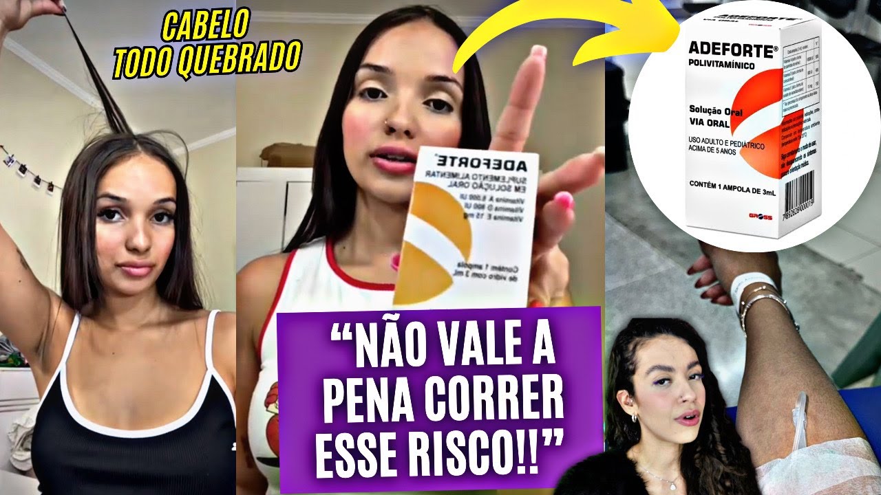 FOI PARAR NO HOSPITAL!! TOMOU VITAMINA PRA CRESCER CABELO E SE DEU MAL!!