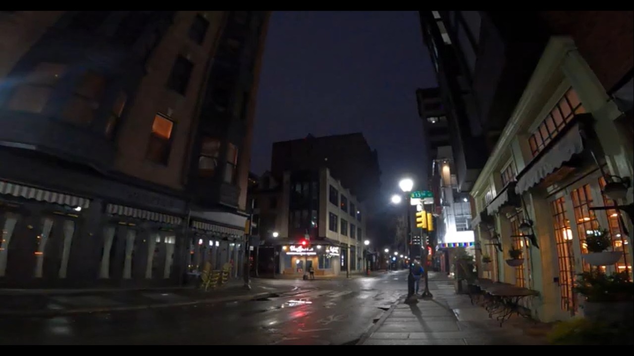 Pre-Sunrise ASMR Walk * Gayborhood to Market East Area ** Philadelphia PA [4K]