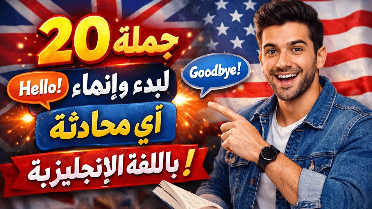 أهم 20 جملة لبدء وإنهاء أي محادثة باللغة الإنجليزية!