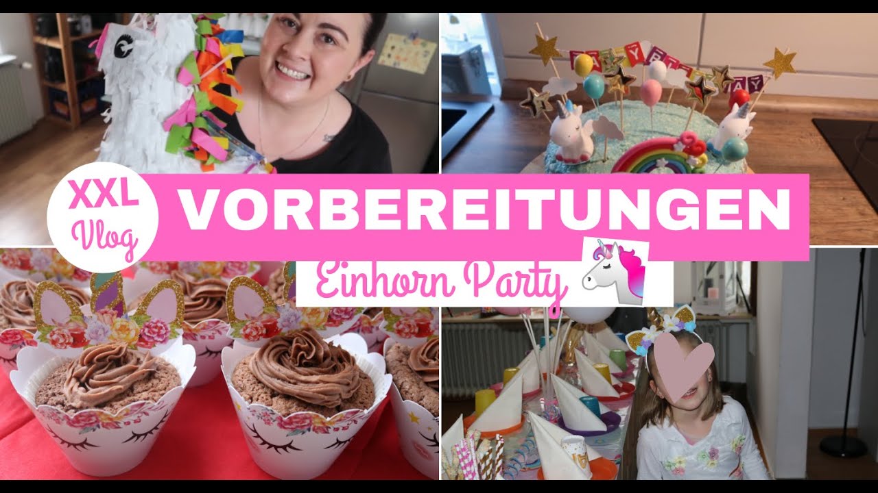GEBURTSTAGSVORBEREITUNGEN & REZEPTE| EINHORN PARTY| XXL VLOG| Fräulein Jasmin