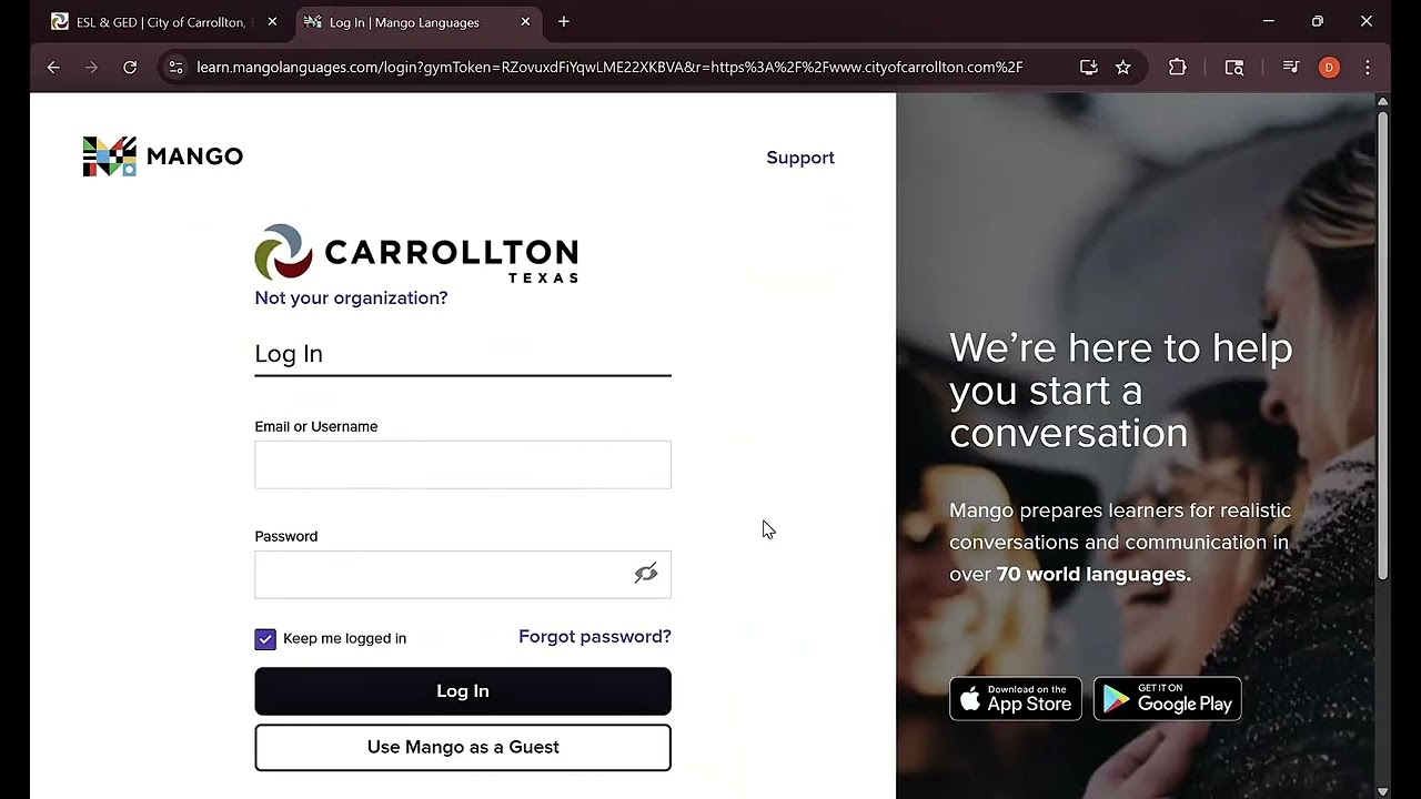 City of Carrollton Public Library | Mango Languages