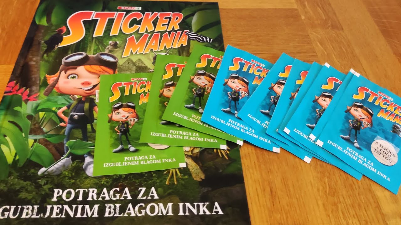 10 PAKETIĆA Stickermania Potraga za izgubljenim blagom Inka // NE VJERUJEM DA IMAMO OVOLIKO SREĆE