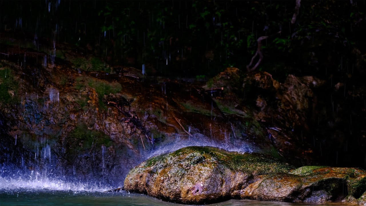 【Rainy Night Meditation】3 Hours Aesthetic Rain Scenes for Reading, Meditation & Relaxation