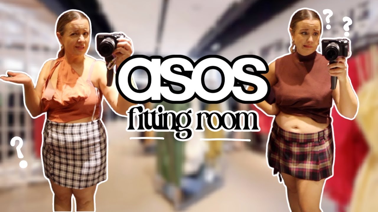 inside the fitting room at ASOS (at their in-person store)!