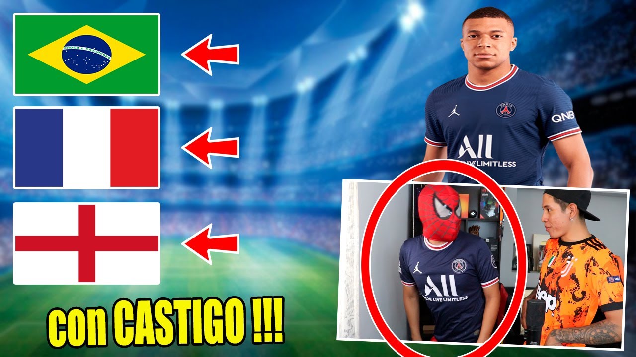 ADIVINA EL PAÍS DEL JUGADOR (difícil)😱 *con CASTIGO ÉPICO*