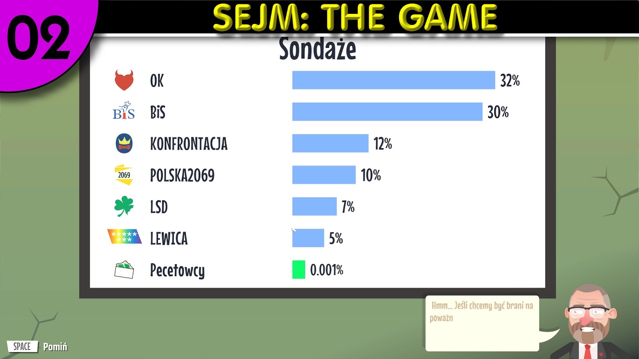 (02) SEJM THE GAME = POLITICS THE GAME = Gameplay 4K 60 FPS