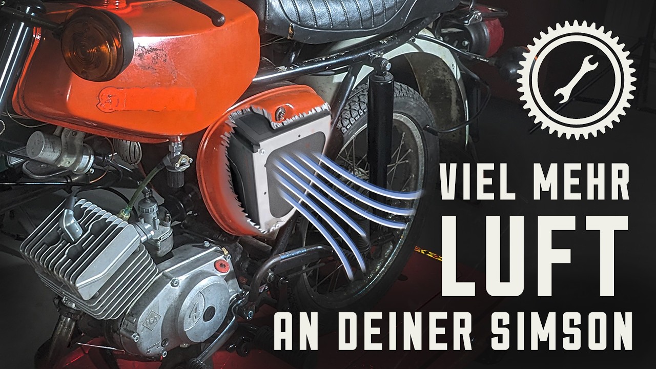 Noch zu Fett? Hiermit nicht mehr! | Simson S51 Luftfilter Umbau