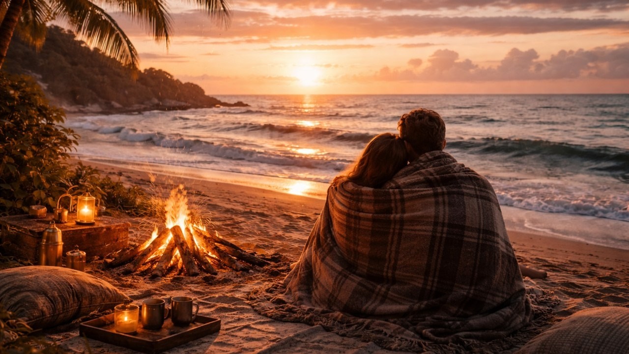 Romantic songs by the campfire. Calm music with lyrics. Songs as background music for relaxation.