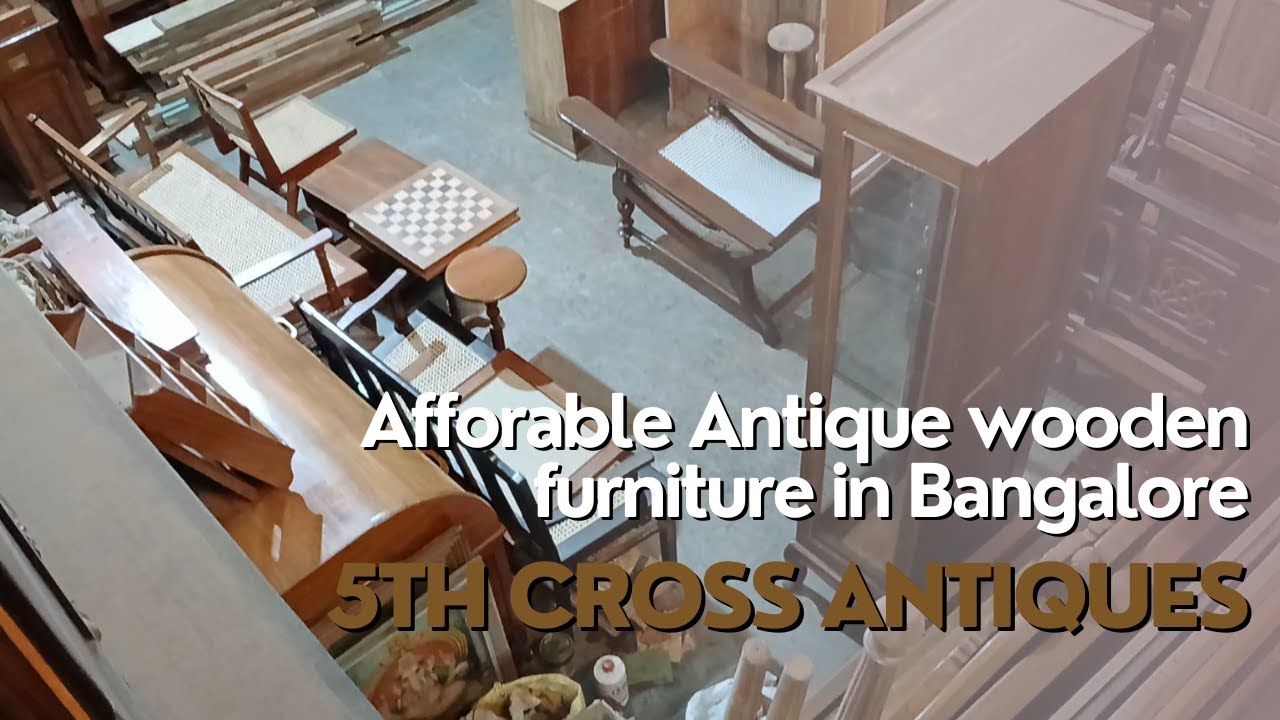 Экскурсия по мастерской винтажной и антикварной мебели — 5th Cross Antiques, Бангалор Meenu Khano...