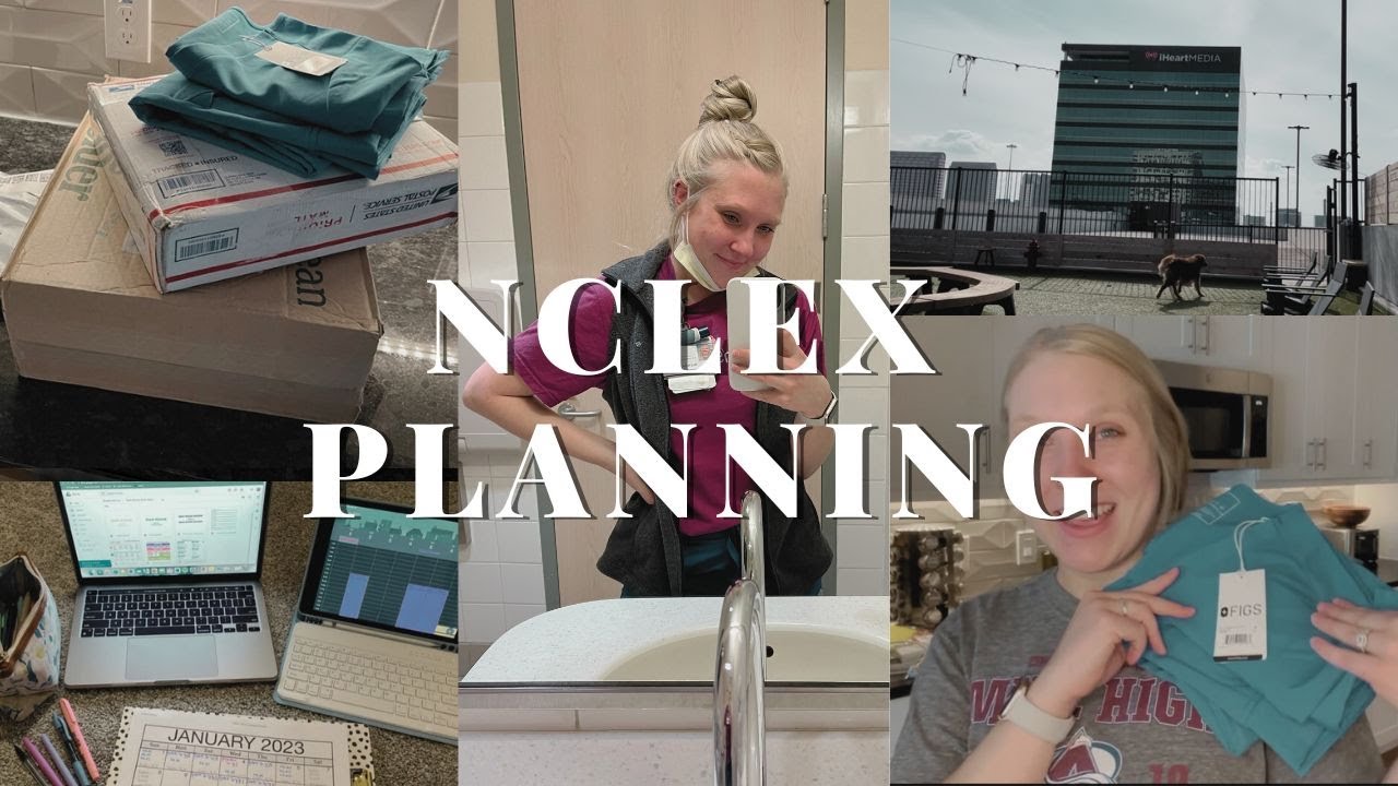 PLAN WITH ME FOR THE NCLEX | package haul, FIGS, NCLEX study plan & resources