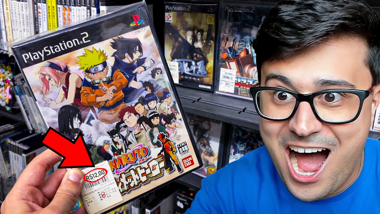 Como é uma LOJA de JOGOS ANTIGOS no JAPÃO?