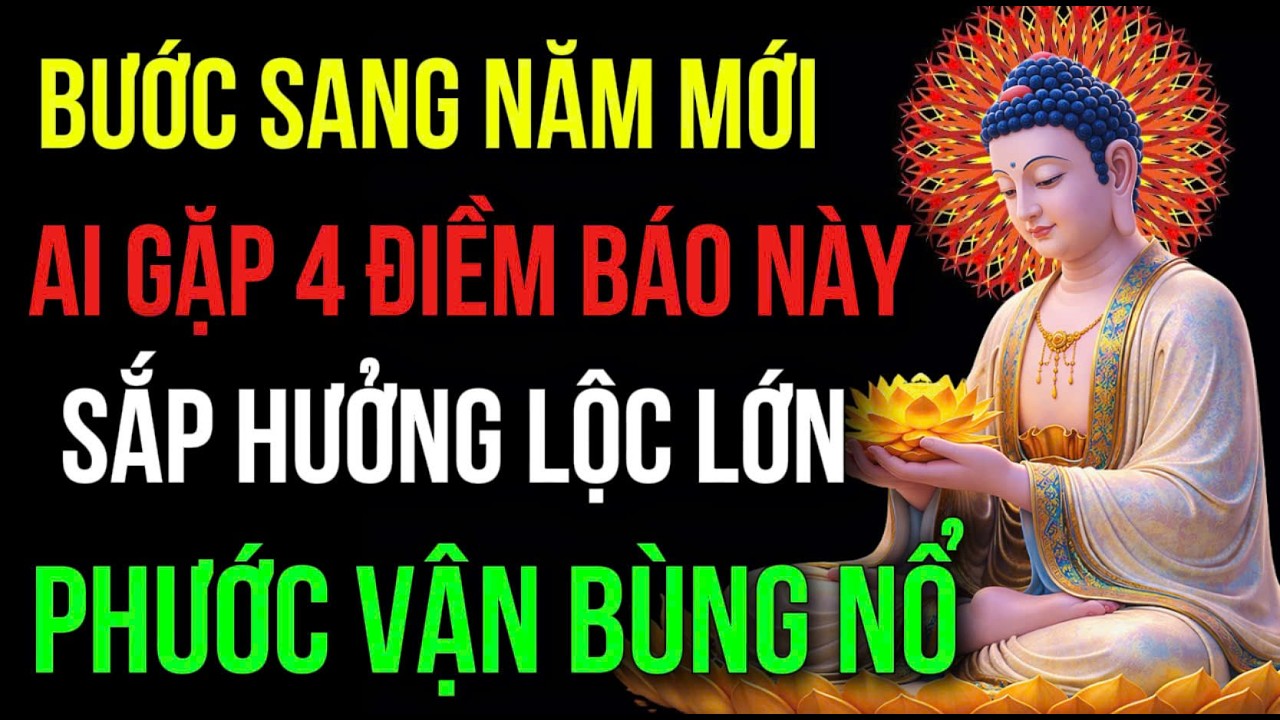 BƯỚC SANG NĂM MỚI, AI ĐANG GẶP 4 ĐIỀM NÀY, Sắp Hưởng Lộc Lớn, Đúng Thời Khắc Bùng Nổ Phước Vận