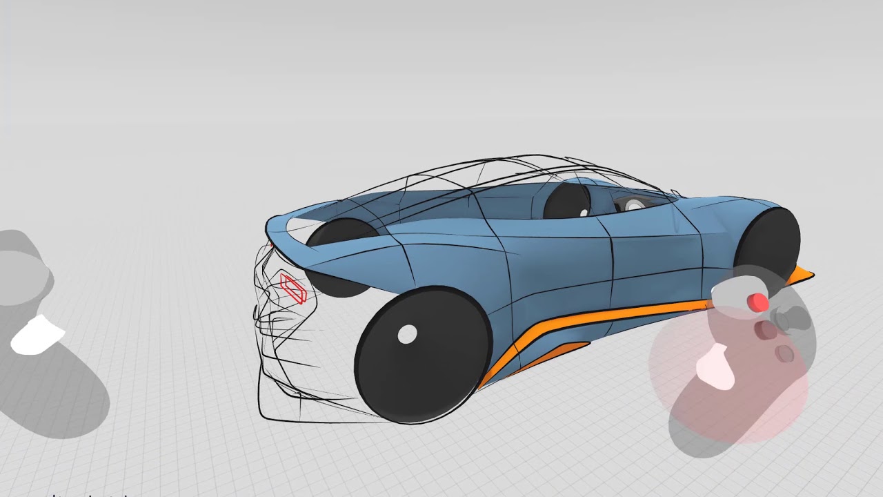 Gravity Sketch VR, Drawing a car tips and tricks PT4