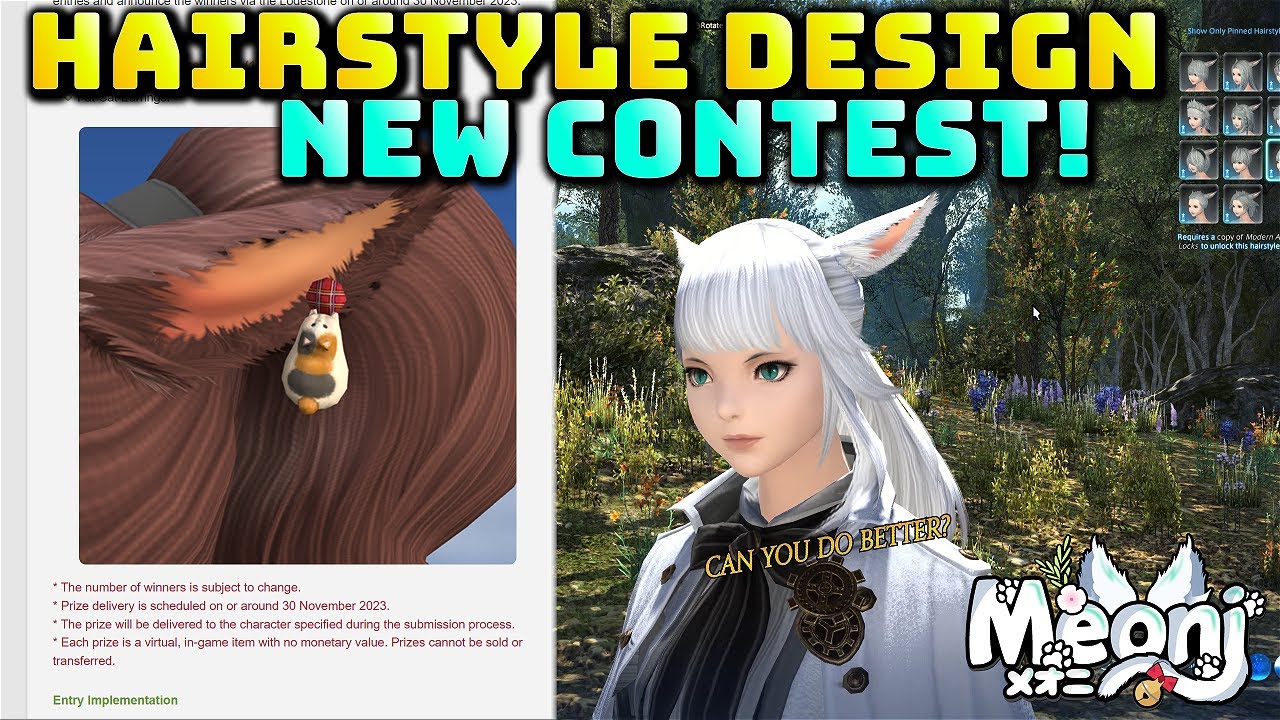 FFXIV: New Hairstyle Design Contest Details!